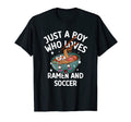 Just Who Loves Ramen Soccer Funny T-Shirt - Novelty Apparel for Adults - T-Shirt, Sweatshirt, Hoodie