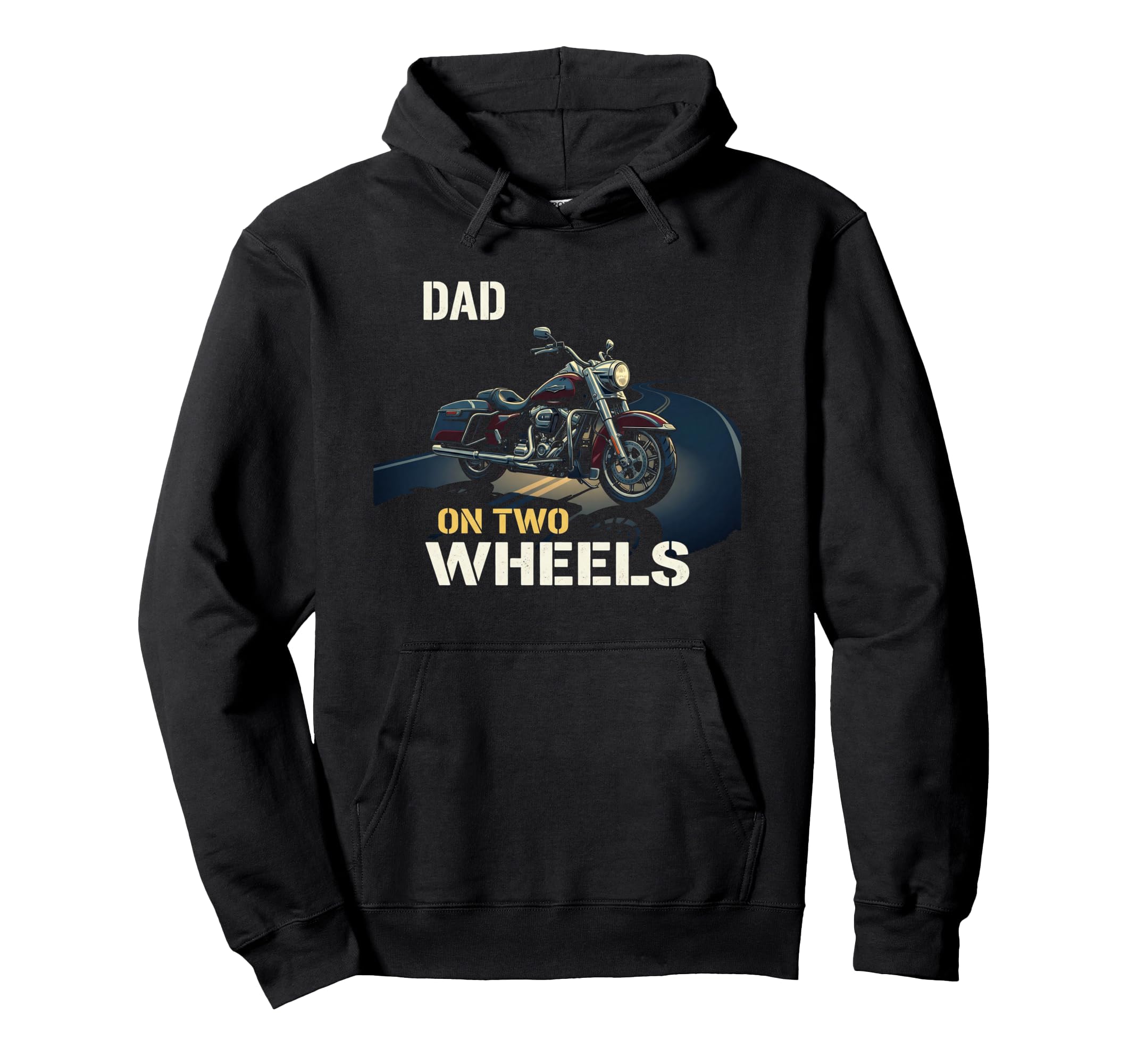 Motorcycle Papa Rider Biker Dad Gift Two Hoodie - Graphic Print for Adults - T-Shirt, Sweatshirt, Hoodie