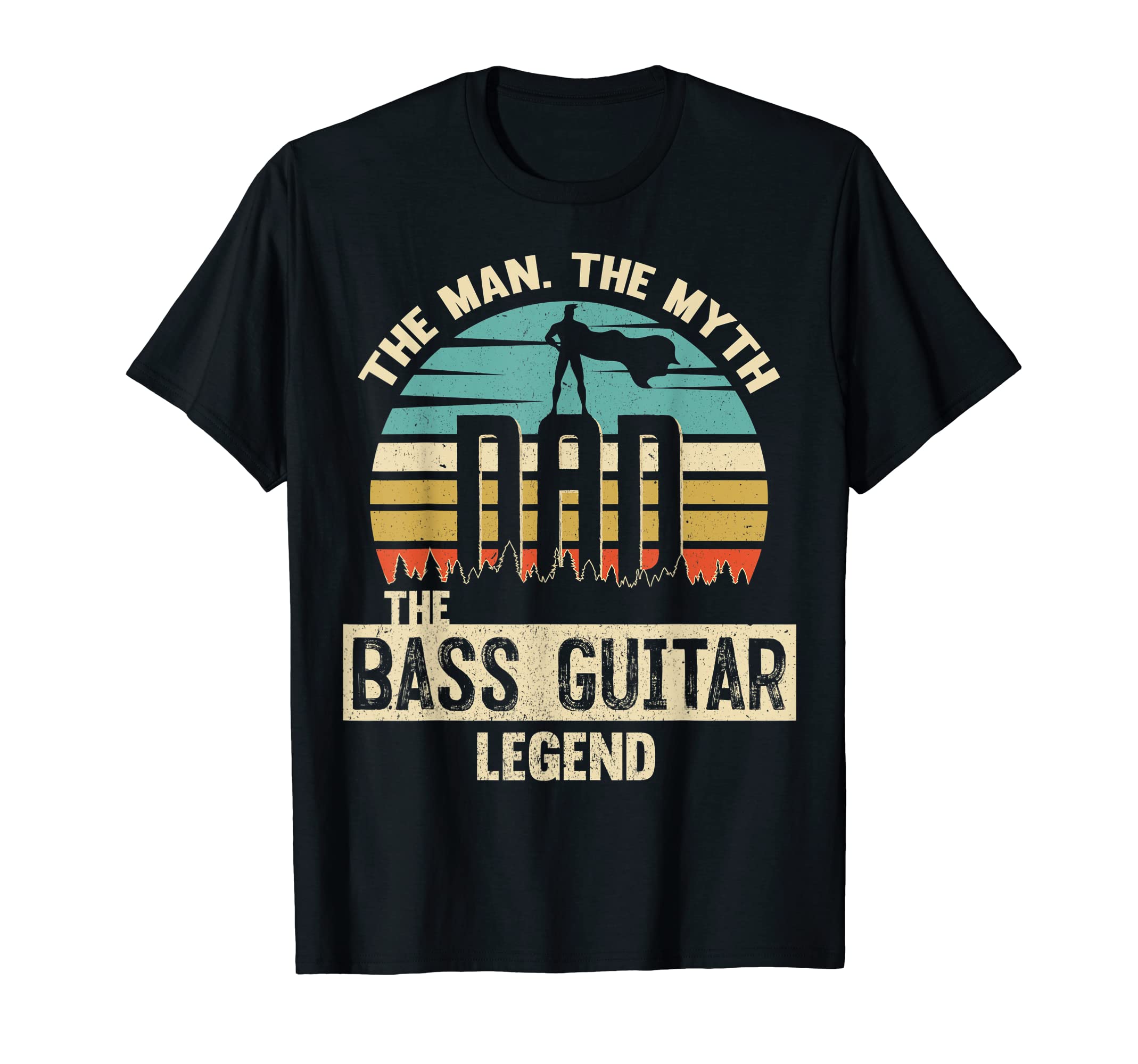 Myth Legend Dad Bass Guitar T-Shirt - Graphic Print Unisex - T-Shirt, Sweatshirt, Hoodie