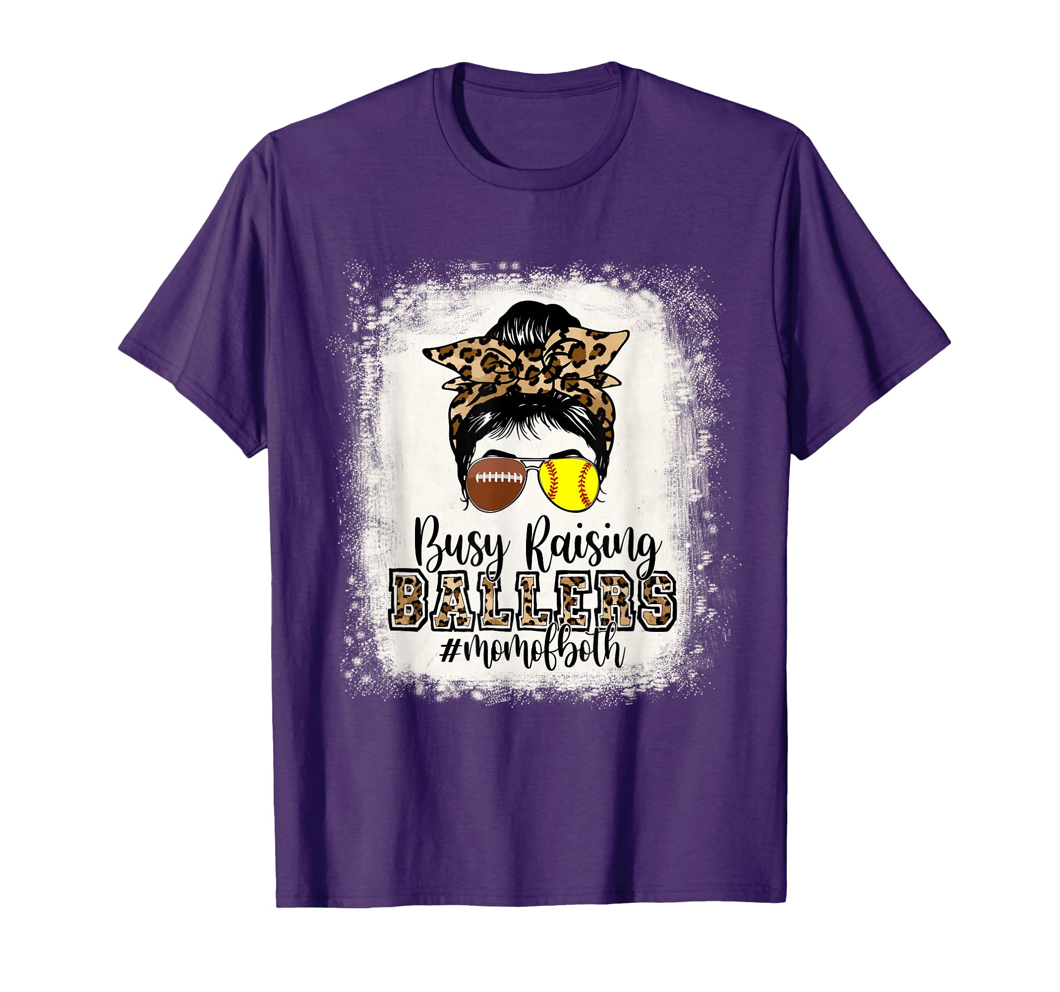 Busy Raising Ballers Mom Both T-Shirt - Casual Everyday Wear Men Women - T-Shirt, Sweatshirt, Hoodie