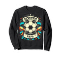Soccer Papa Family Matching Dad Sweatshirt - Minimalist Print for Adults - T-Shirt, Sweatshirt, Hoodie
