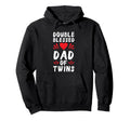 Funny Dad Twins Father Twins Hoodie - Trendy Graphic Men Women - T-Shirt, Sweatshirt, Hoodie