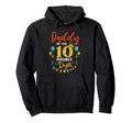 Proud Daddy Double Digit 10Th Birthday Hoodie - Novelty Apparel Men Women - T-Shirt, Sweatshirt, Hoodie