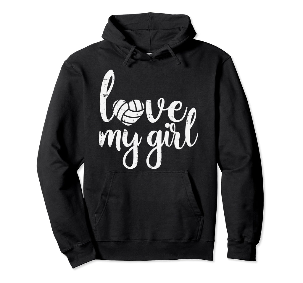 Love My Volleyball Proud Mom Dad Hoodie - Casual Everyday Wear for Adults - T-Shirt, Sweatshirt, Hoodie