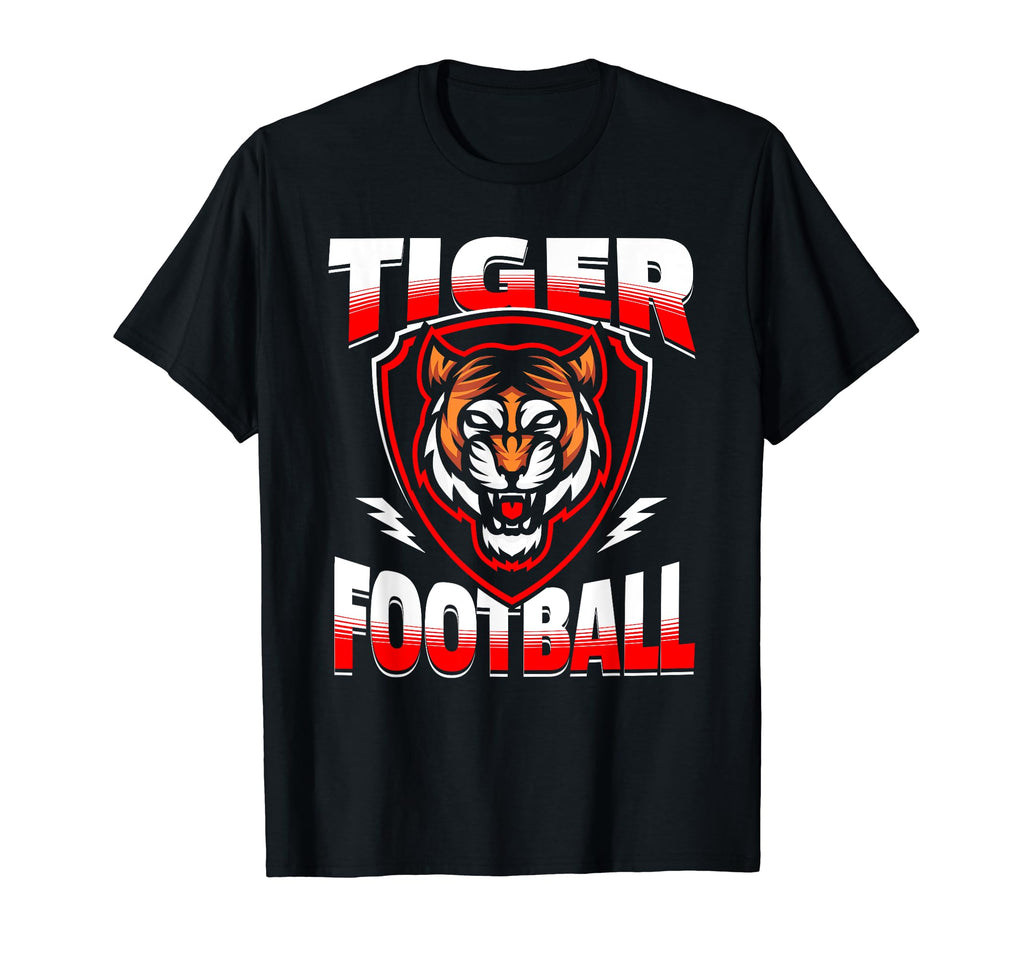 Tiger Football Day Mom Dad T-Shirt - Casual Everyday Wear for Adults - T-Shirt, Sweatshirt, Hoodie