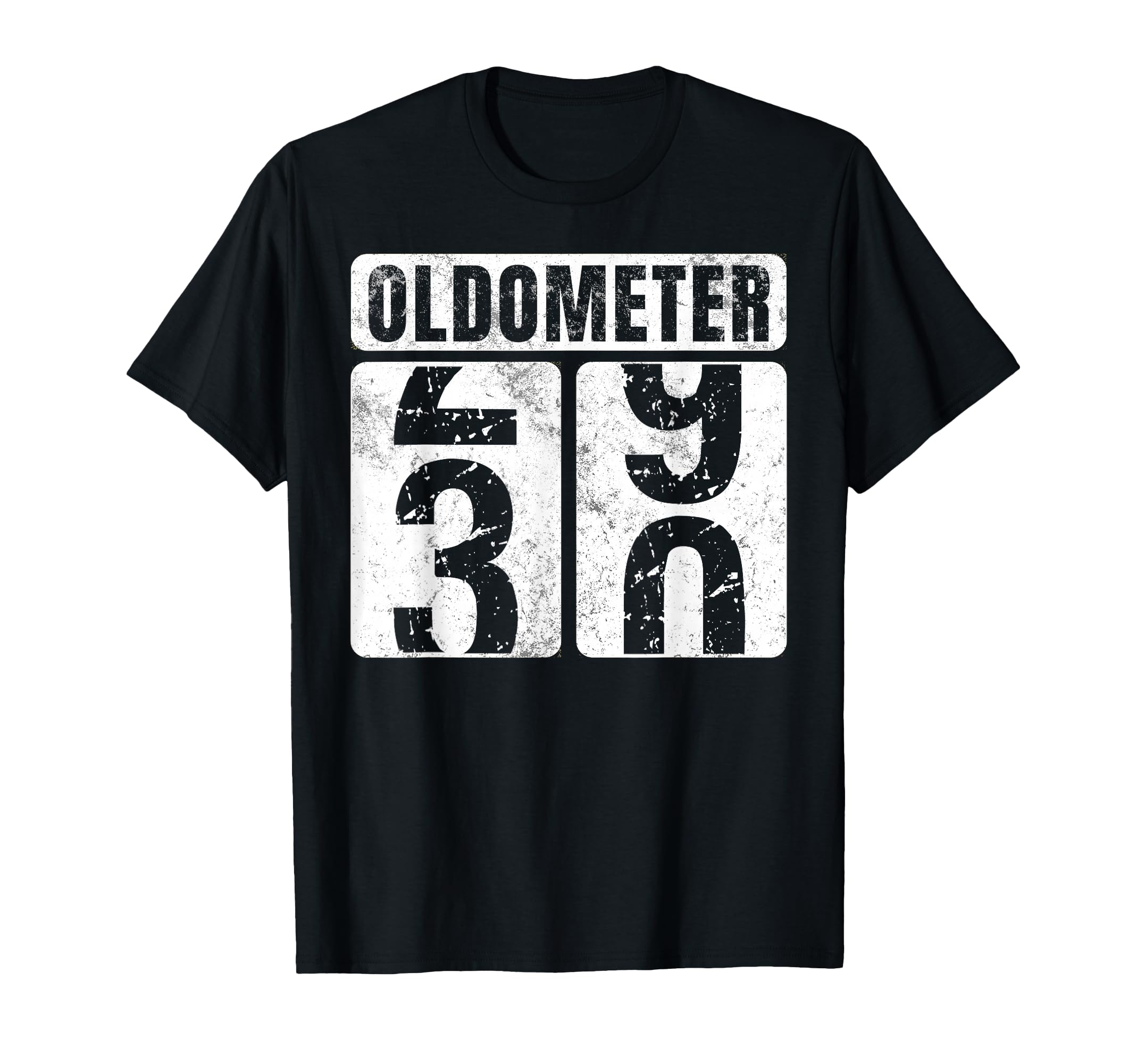 Oldometer 30 Funny 30Th Birthday Gift T-Shirt - Minimalist Print for Adults - T-Shirt, Sweatshirt, Hoodie