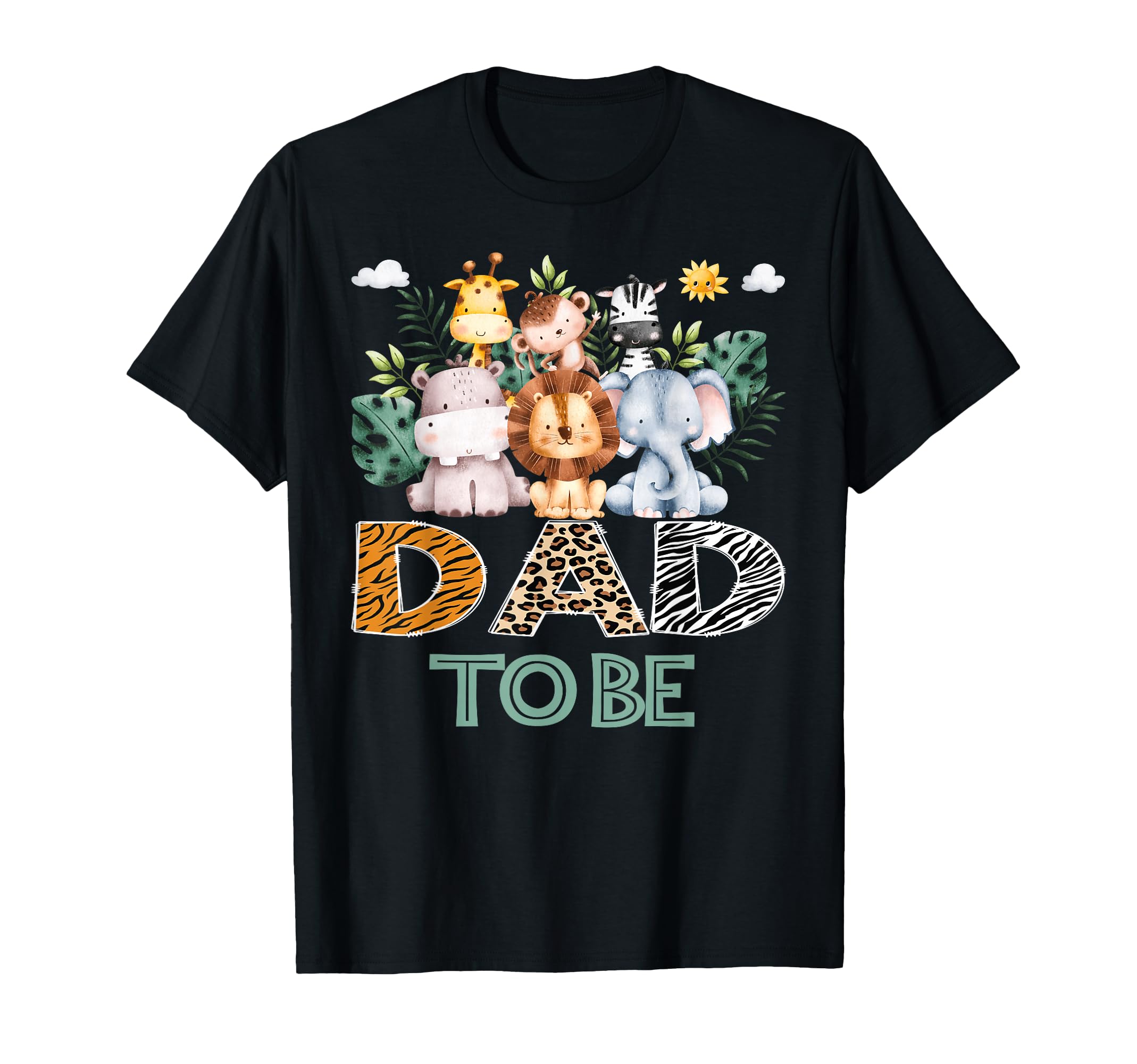 Soon To Be Dad Jungle Animal Safari T-Shirt - Streetwear Style Unisex - T-Shirt, Sweatshirt, Hoodie