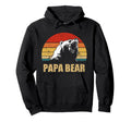 Papa Bear Funny Fathers Day Dad Hoodie - Casual Everyday Wear for Adults - T-Shirt, Sweatshirt, Hoodie