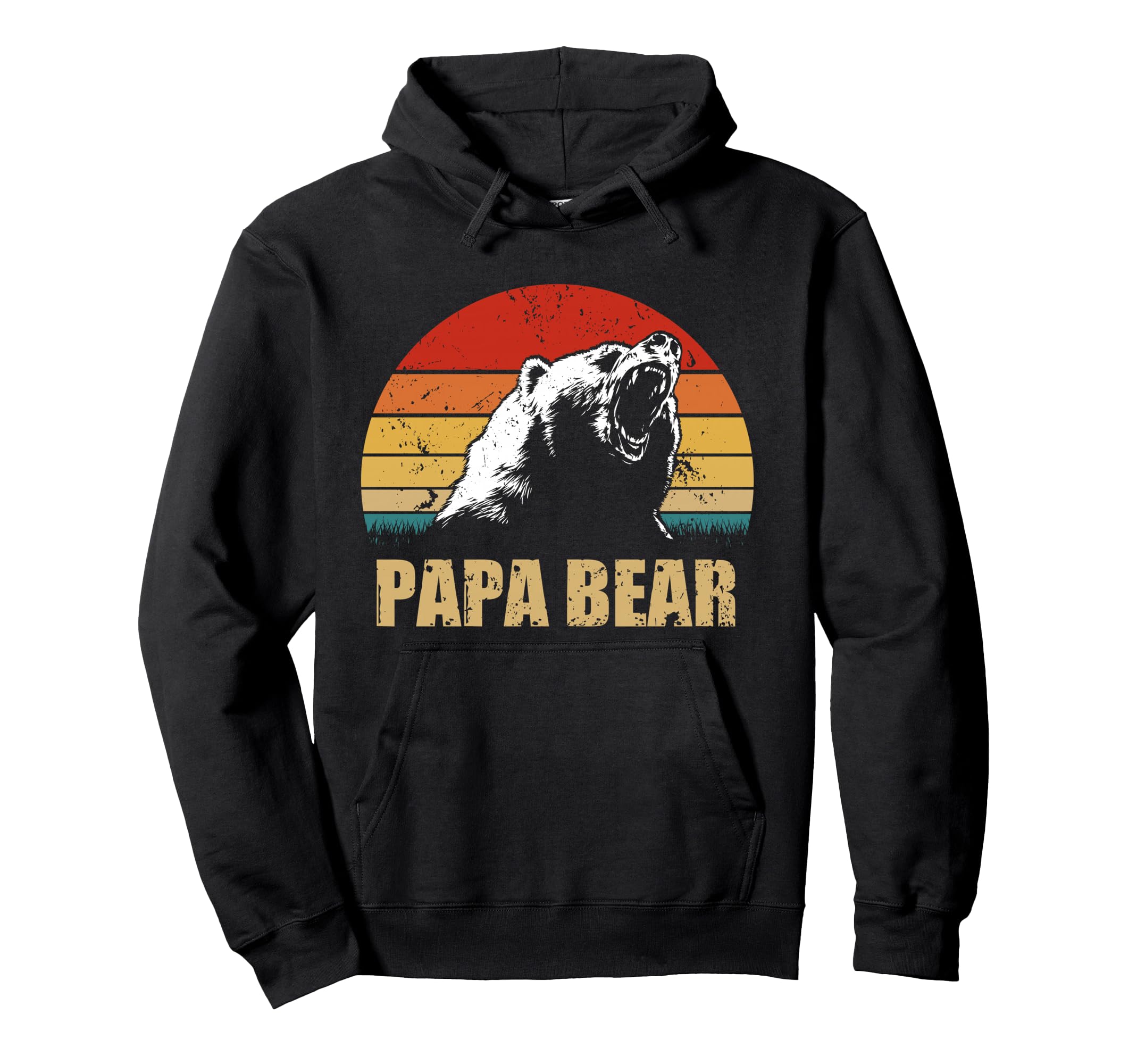 Papa Bear Funny Fathers Day Dad Hoodie - Casual Everyday Wear for Adults - T-Shirt, Sweatshirt, Hoodie