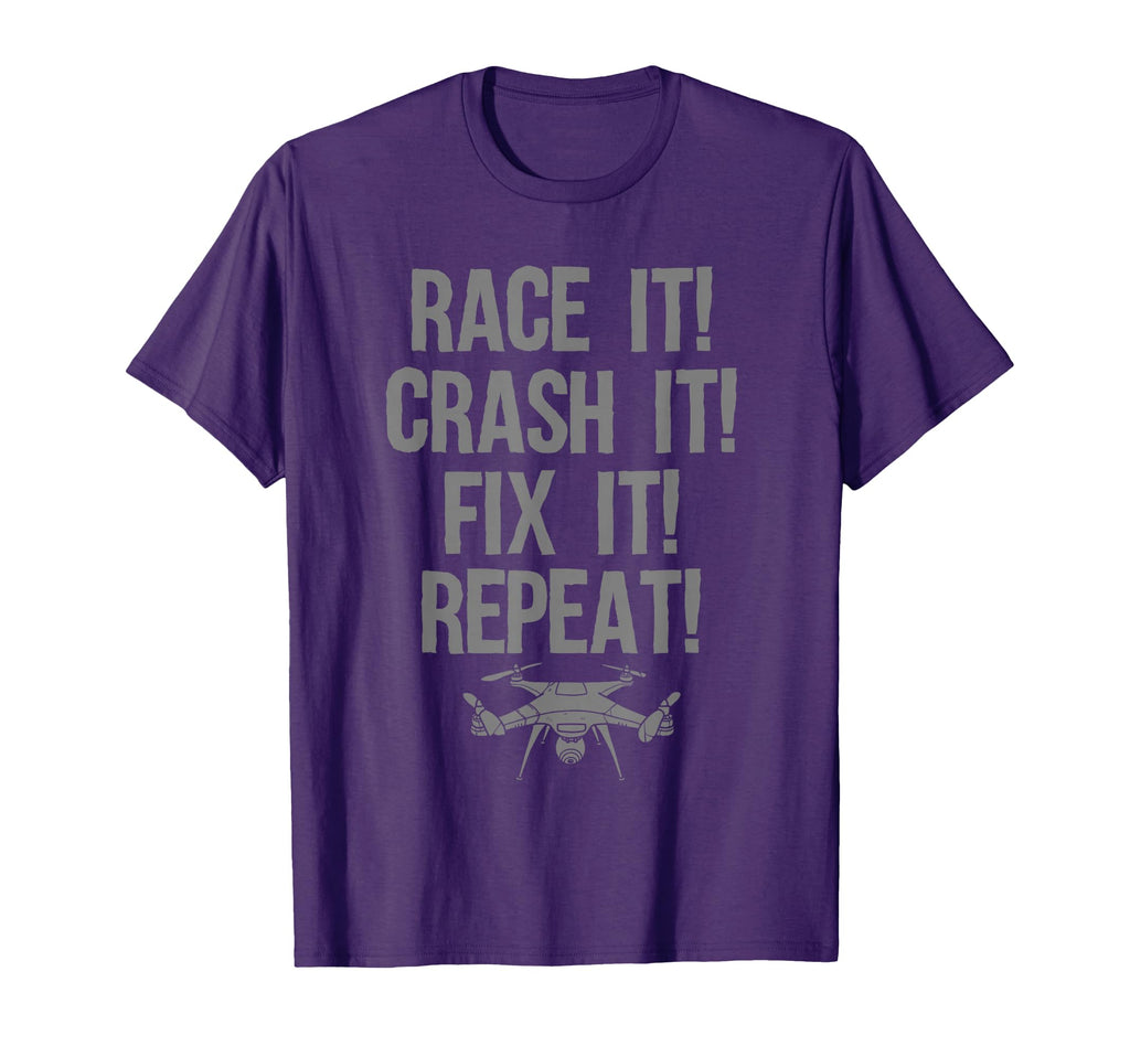 Funny Drone Art Drone Racing Drone T-Shirt - Minimalist Print Men Women - T-Shirt, Sweatshirt, Hoodie