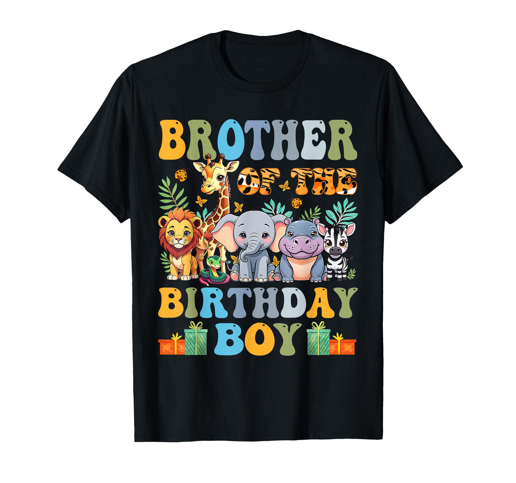 Brother Birthday Wild Zoo Theme T-Shirt - Minimalist Print for Adults - T-Shirt, Sweatshirt, Hoodie