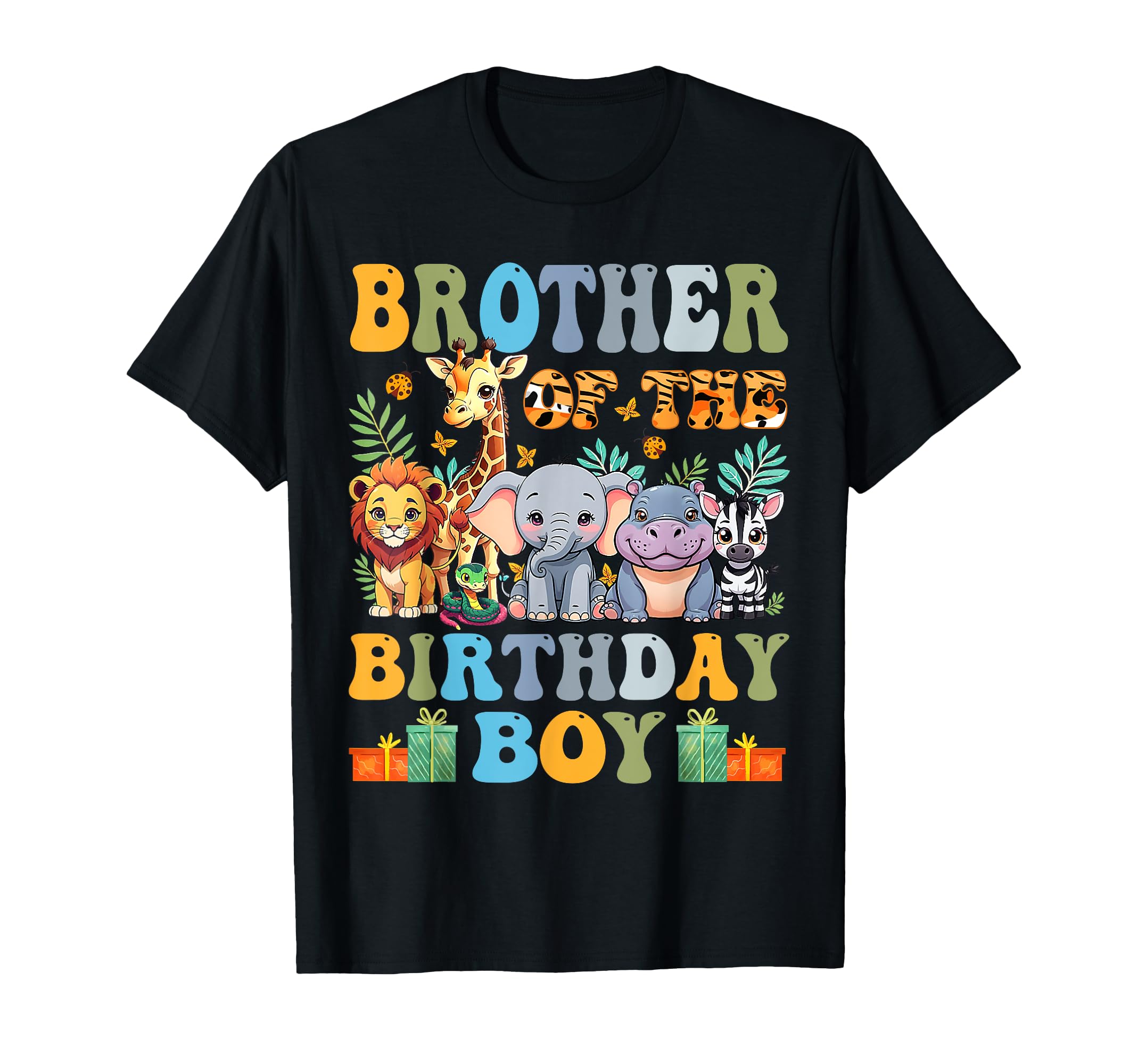 Brother Birthday Wild Zoo Theme T-Shirt - Minimalist Print for Adults - T-Shirt, Sweatshirt, Hoodie