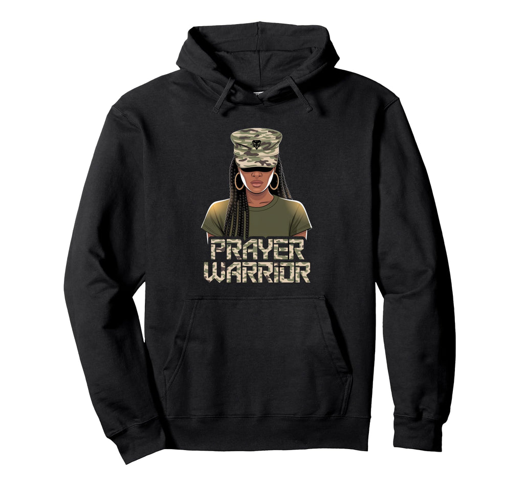 Black Christian Camo Jesus Hat God Prayer Hoodie - Graphic Print Men Women - T-Shirt, Sweatshirt, Hoodie