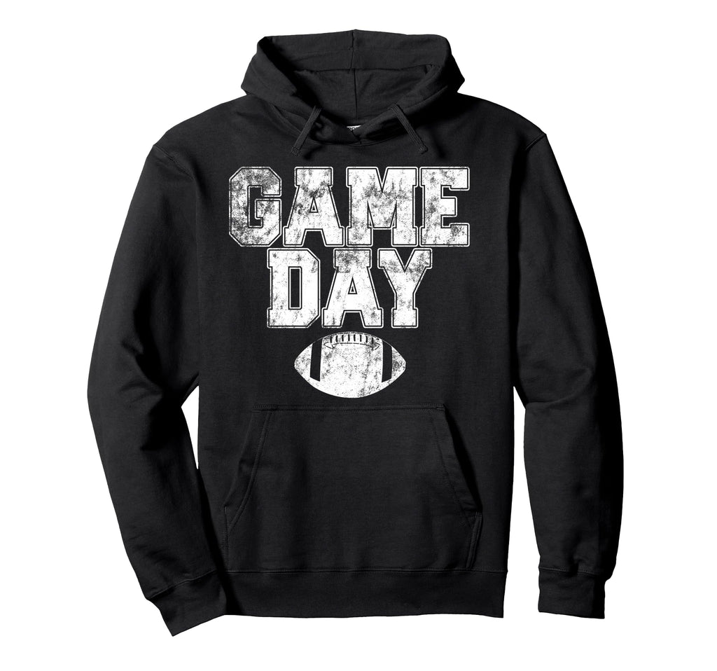 Football Day Game Distressed Mens Hoodie - Novelty Apparel for Adults - T-Shirt, Sweatshirt, Hoodie