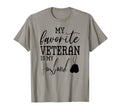 My Favorite Veteran Is My Husband T-Shirt - Trendy Graphic for Adults - T-Shirt, Sweatshirt, Hoodie
