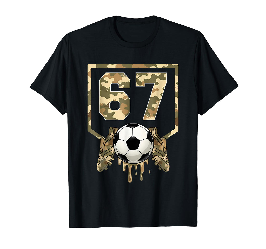 Soccer Drip Number 67 Soccer Player 67 T-Shirt - Trendy Graphic for Adults - T-Shirt, Sweatshirt, Hoodie
