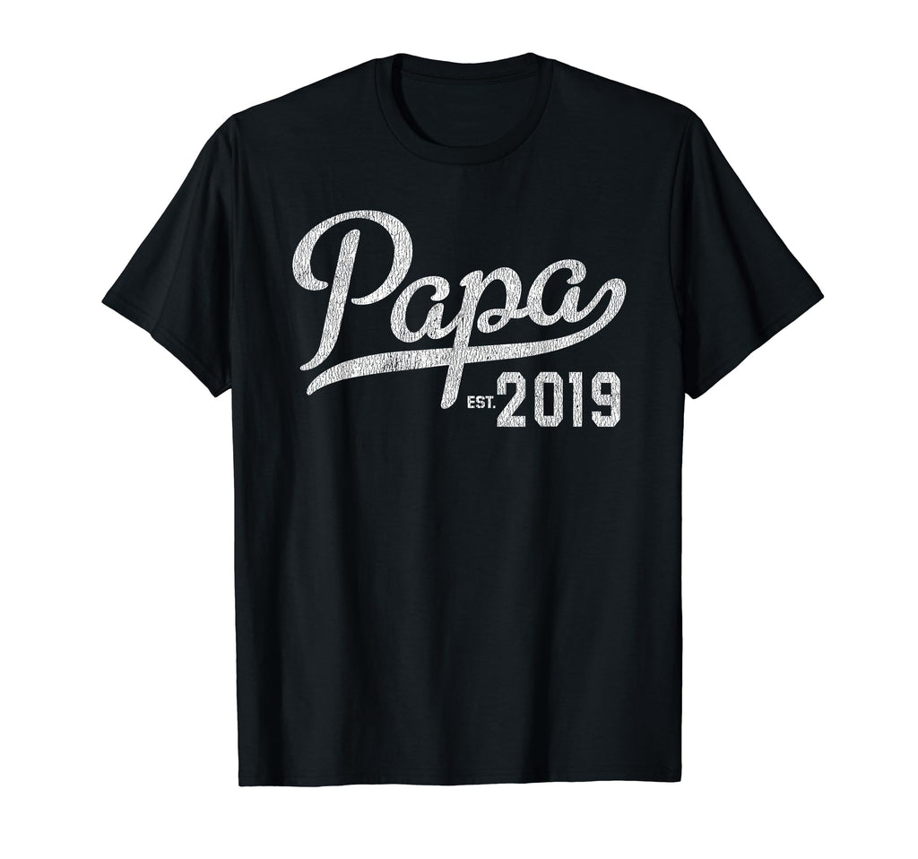 Mens Papa Est 2019 New Papa Gift T-Shirt - Trendy Graphic Unisex - T-Shirt, Sweatshirt, Hoodie