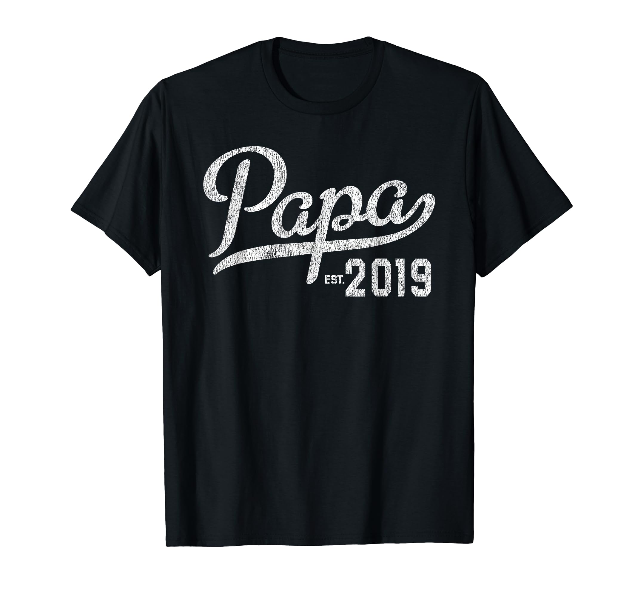 Mens Papa Est 2019 New Papa Gift T-Shirt - Trendy Graphic Unisex - T-Shirt, Sweatshirt, Hoodie