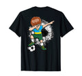 Dabbing Soccer Rwanda Jersey Rwandan T-Shirt - Minimalist Print Men Women - T-Shirt, Sweatshirt, Hoodie