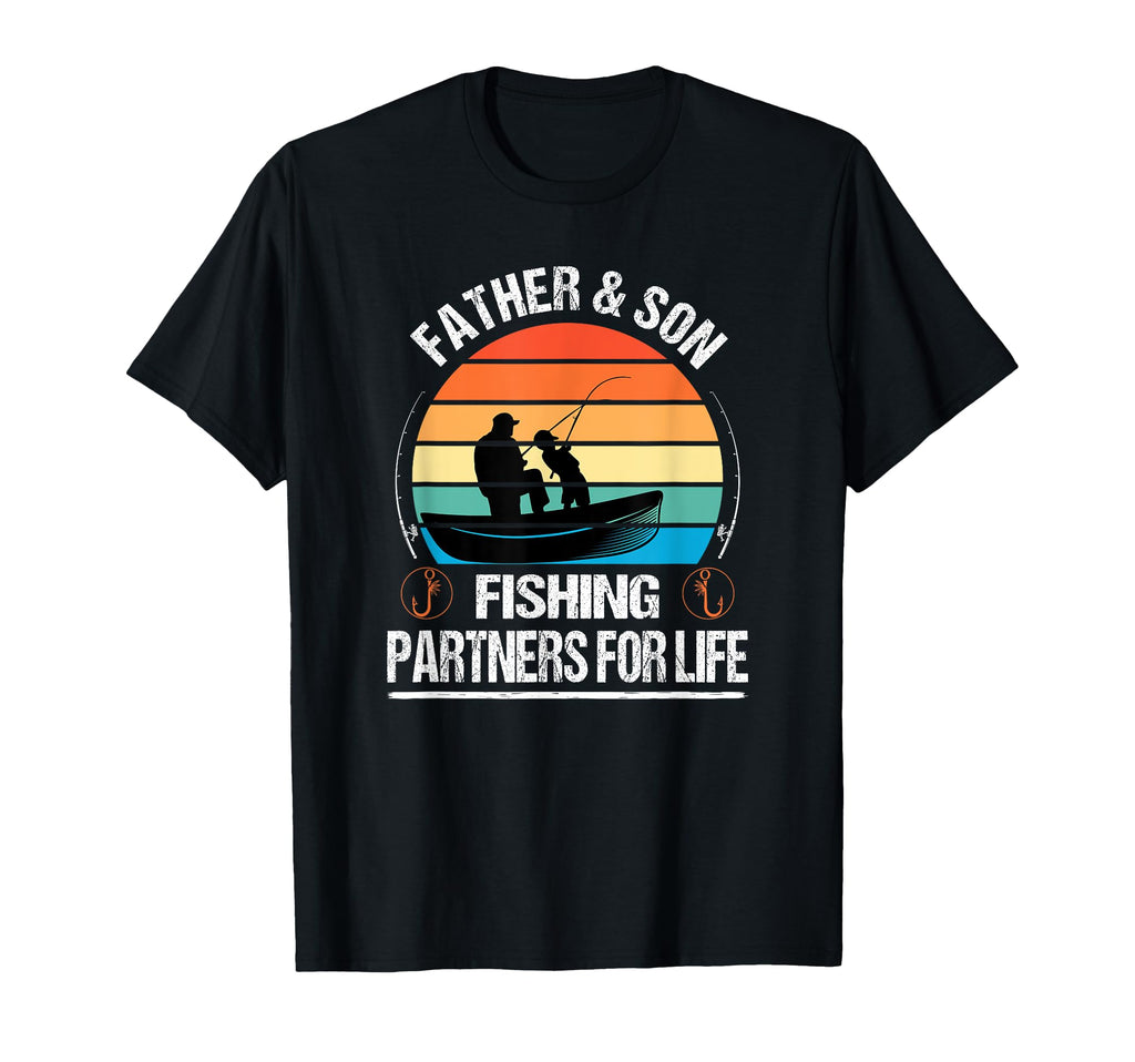 Father And Son Fishing Partners Life T-Shirt - Graphic Print for Adults - T-Shirt, Sweatshirt, Hoodie