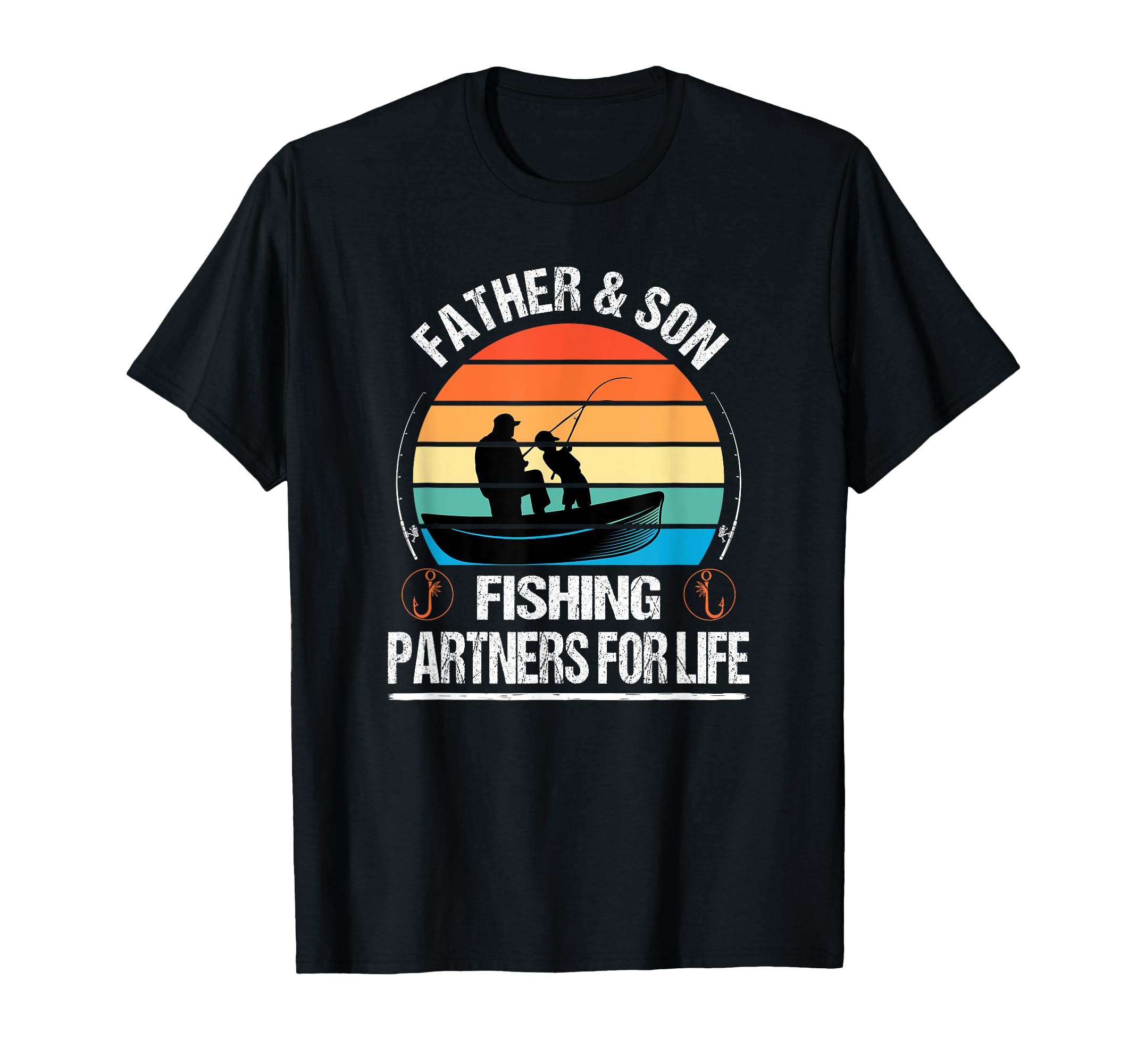 Father And Son Fishing Partners Life T-Shirt - Graphic Print for Adults - T-Shirt, Sweatshirt, Hoodie