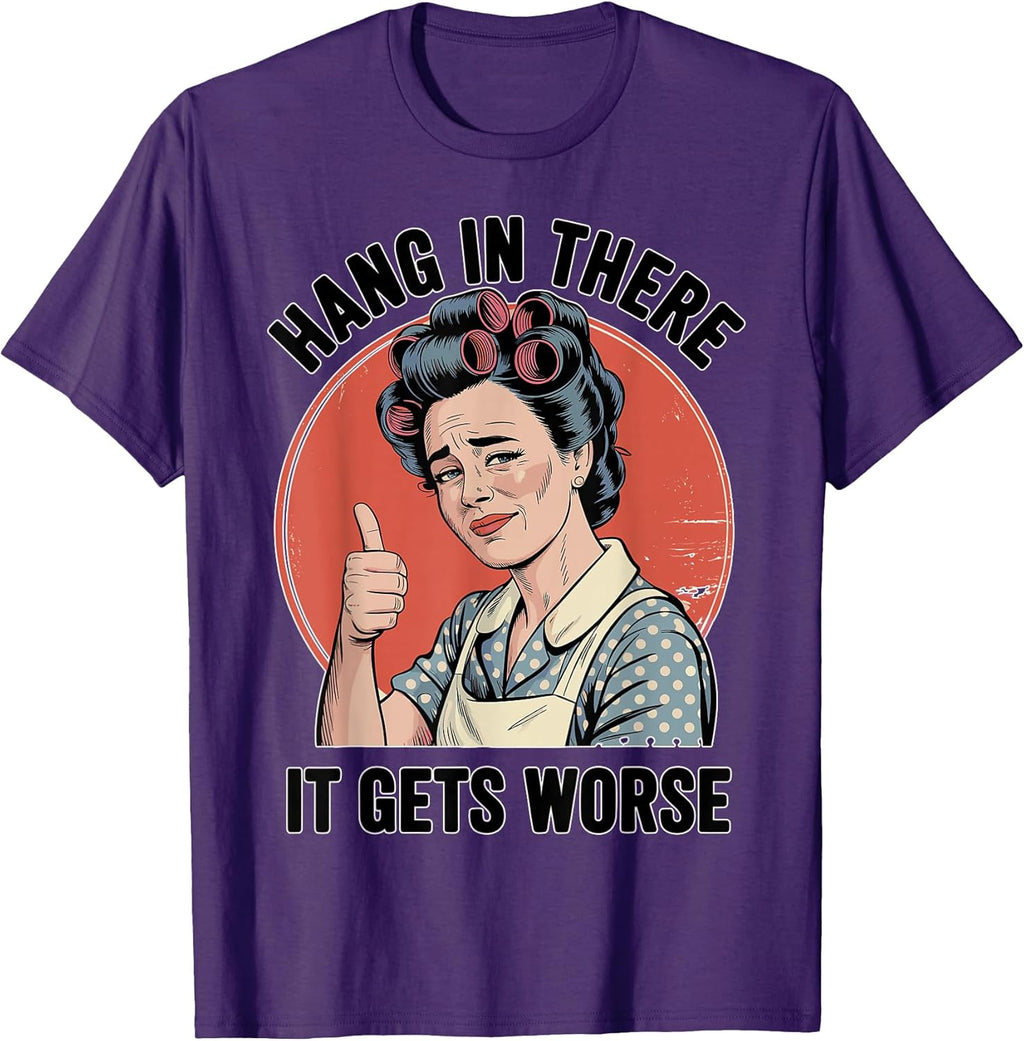 Retro Sarcastic Humor Dread Cartoon Dark Funny - Adult & Kids T-Shirts, Sweatshirts & Hoodies apparel design preview 1