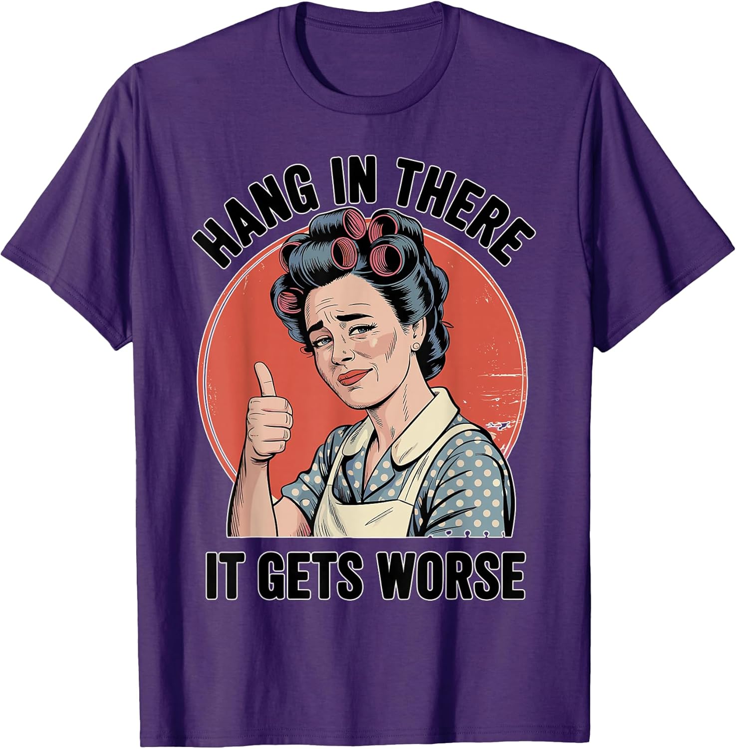 Retro Sarcastic Humor Dread Cartoon Dark Funny - Adult & Kids T-Shirts, Sweatshirts & Hoodies apparel design preview 1