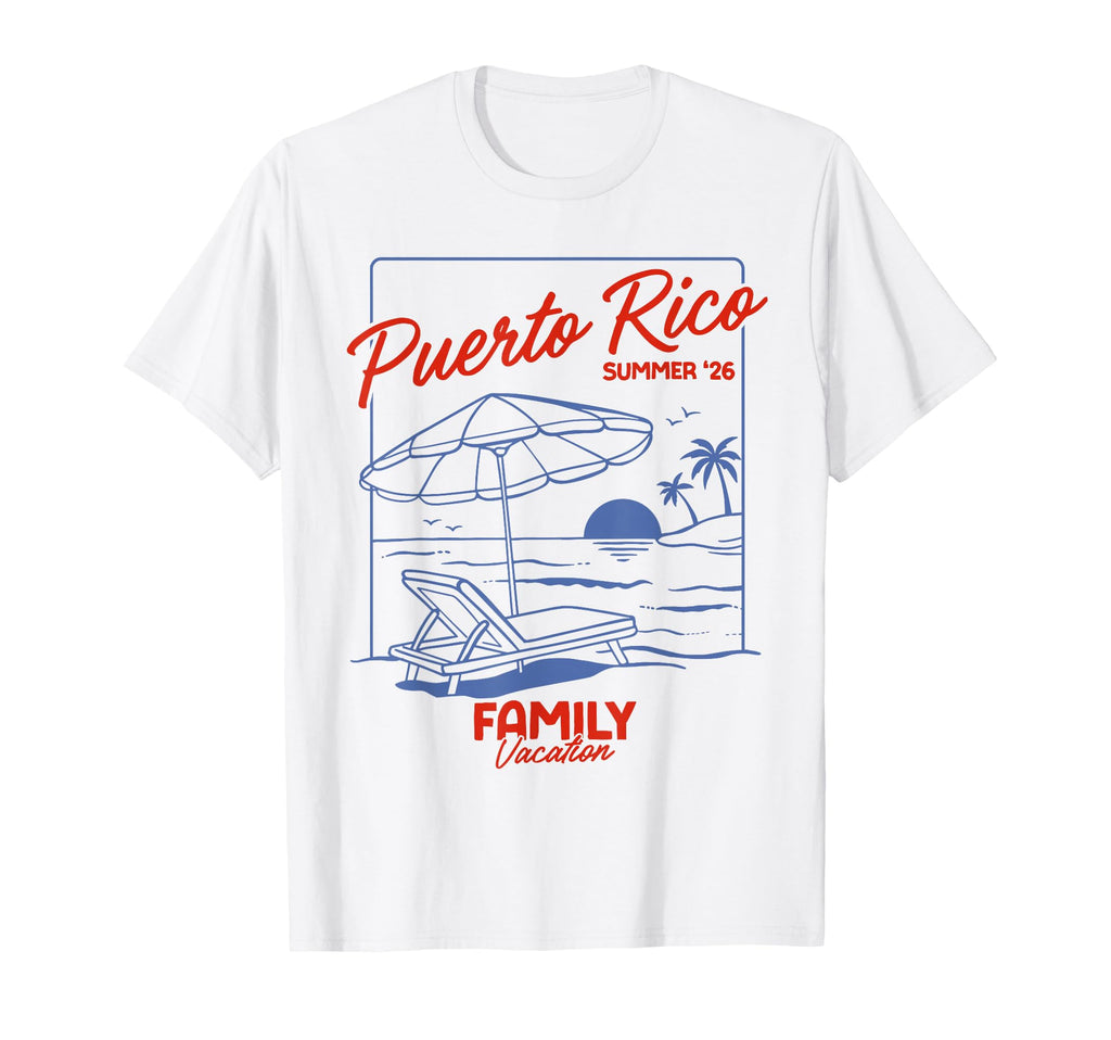 Puerto Rico Summer 26 Family Matching T-Shirt - Novelty Apparel for Adults - T-Shirt, Sweatshirt, Hoodie