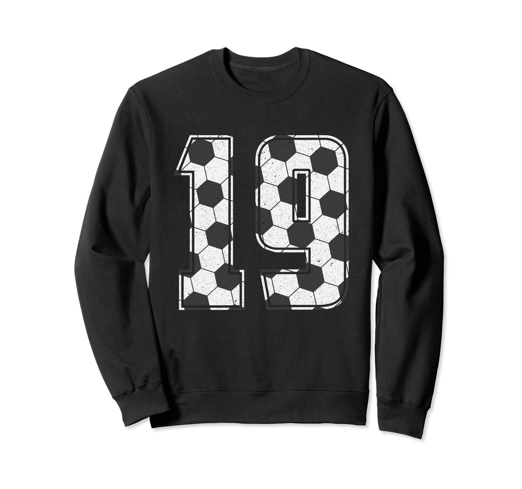 Soccer Player Number 19 Nineteen Sweatshirt - Aesthetic Graphic Unisex - T-Shirt, Sweatshirt, Hoodie