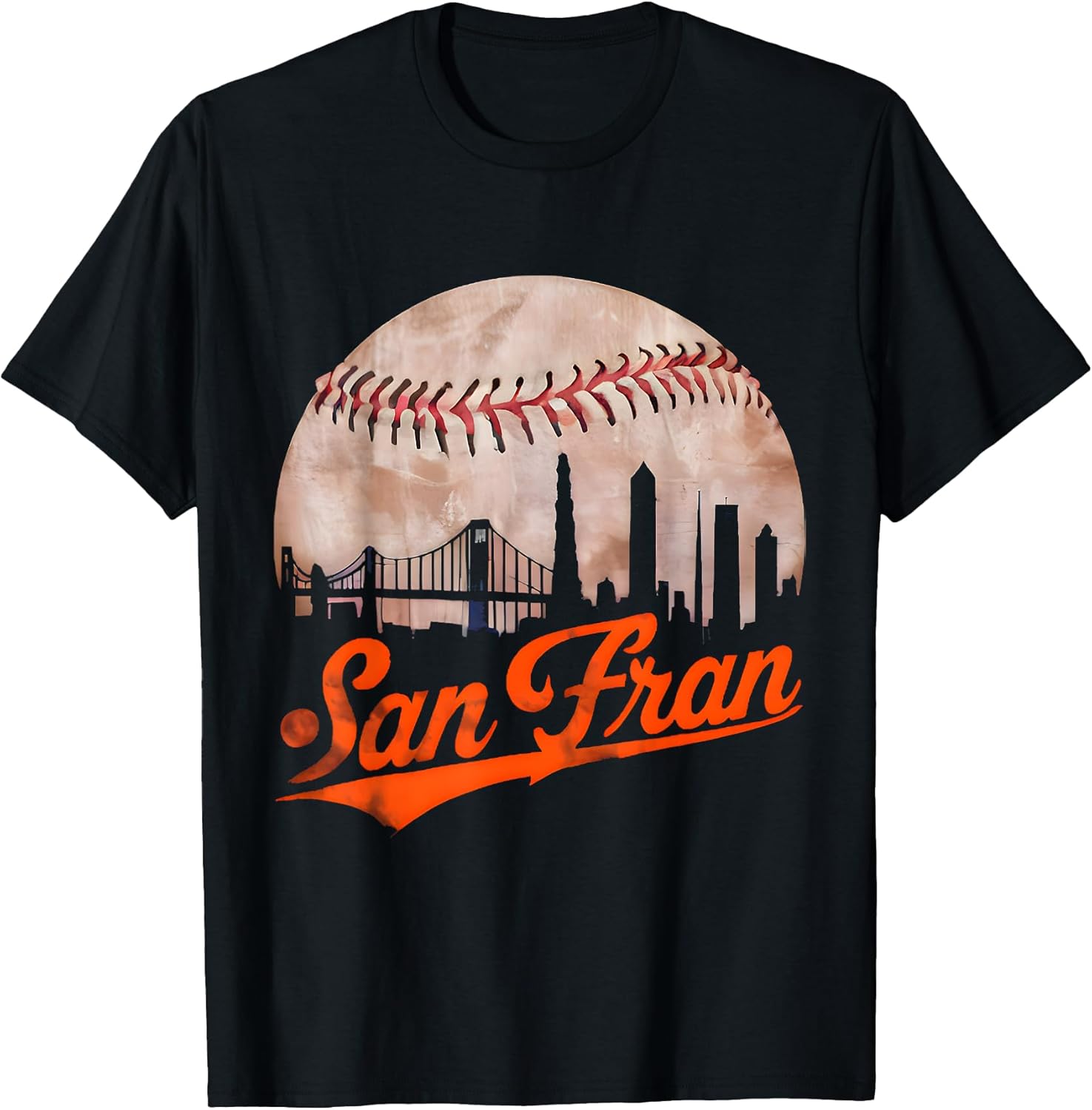 Vintage San Francisco, Fran, Baseball Lovers - Adult & Kids T-Shirts, Sweatshirts & Hoodies apparel design preview 1