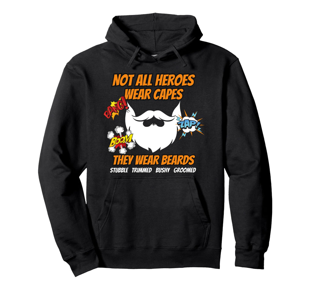 Bearded Dad Mens Beard Funny Super Hoodie - Custom Art Print for Adults - T-Shirt, Sweatshirt, Hoodie