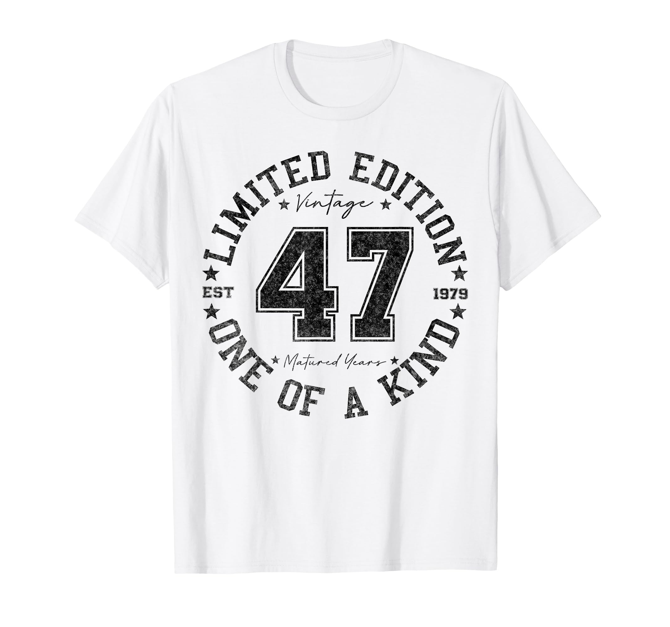 47 Year Old Gifts 1979 47Th Birthday T-Shirt - Custom Art Print Men Women - T-Shirt, Sweatshirt, Hoodie