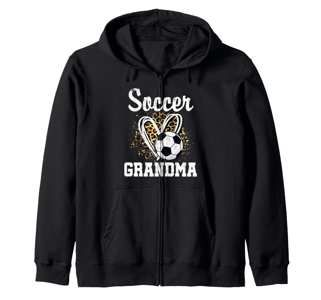Soccer Grandma Leopard Heart Soccer Fan T-Shirt - Trendy Graphic Unisex - T-Shirt, Sweatshirt, Hoodie