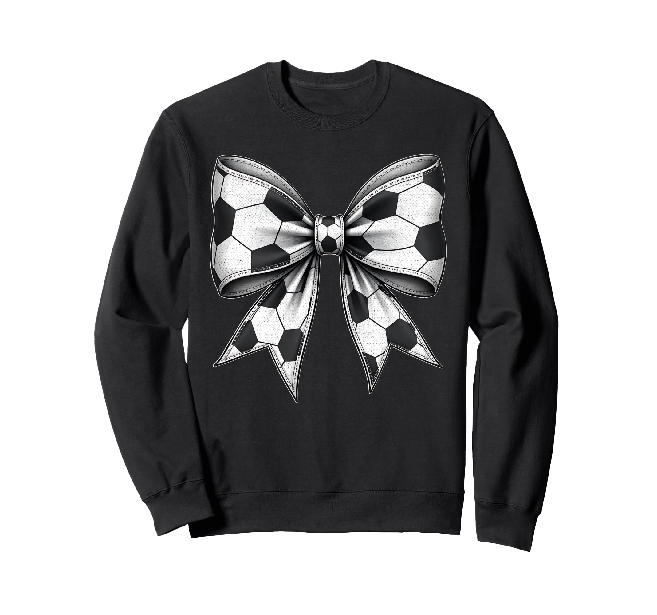 Soccer Ball Coquette Bow Soccer Sweatshirt - Streetwear Style for Adults - T-Shirt, Sweatshirt, Hoodie
