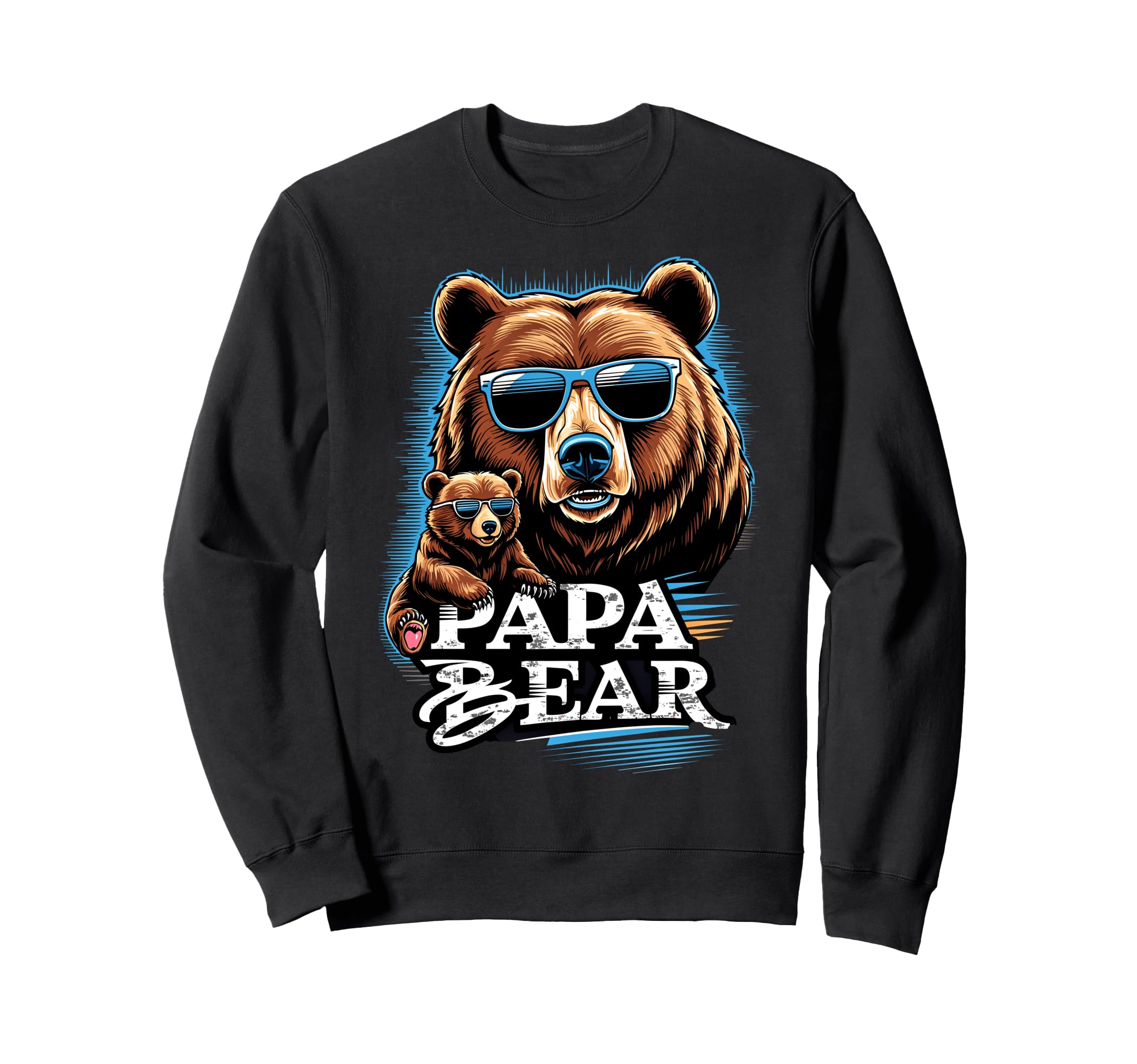 Papa Bear Husband Father Family Sweatshirt - Novelty Apparel Unisex - T-Shirt, Sweatshirt, Hoodie