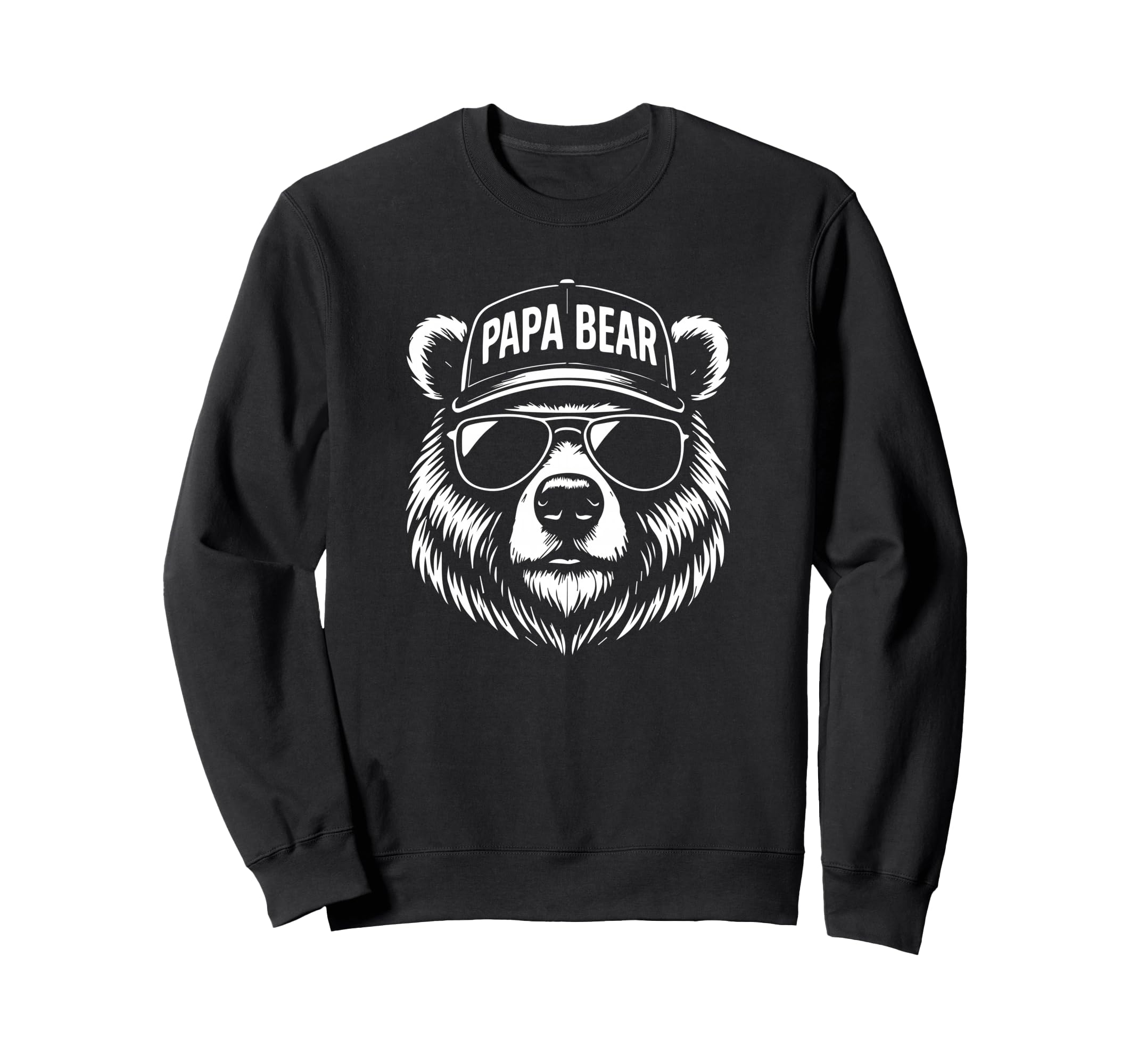 Papabear Funny Father Motif Baseball Sweatshirt - Novelty Apparel Unisex - T-Shirt, Sweatshirt, Hoodie
