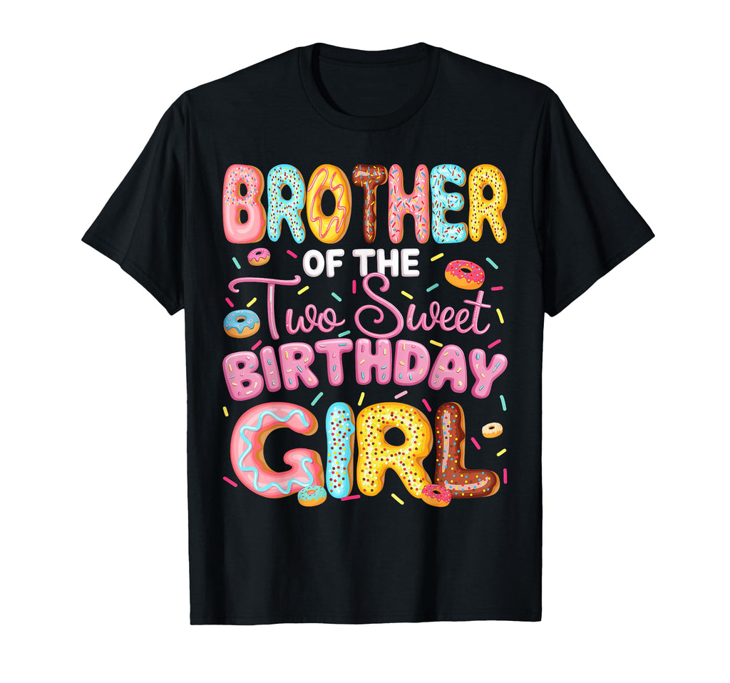 Brother Two Sweet Birthday Donut 2Nd T-Shirt - Aesthetic Graphic Unisex - T-Shirt, Sweatshirt, Hoodie