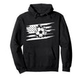 American Flag Soccer Soccer Hoodie - Aesthetic Graphic for Adults - T-Shirt, Sweatshirt, Hoodie