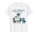 Busy Raising Baller Baseball Softball Mom T-Shirt - Novelty Apparel Unisex - T-Shirt, Sweatshirt, Hoodie