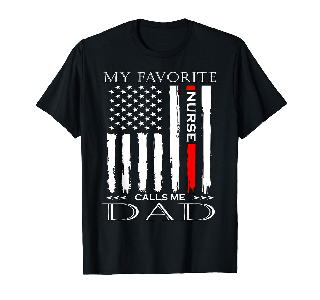 Usa Flag Fathers Day Dad Gift From T-Shirt - Minimalist Print Men Women - T-Shirt, Sweatshirt, Hoodie