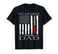Usa Flag Fathers Day Dad Gift From T-Shirt - Minimalist Print Men Women - T-Shirt, Sweatshirt, Hoodie