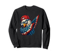 Dabbing American Eagle Patriotic Sweatshirt - Unique Graphic Men Women - T-Shirt, Sweatshirt, Hoodie