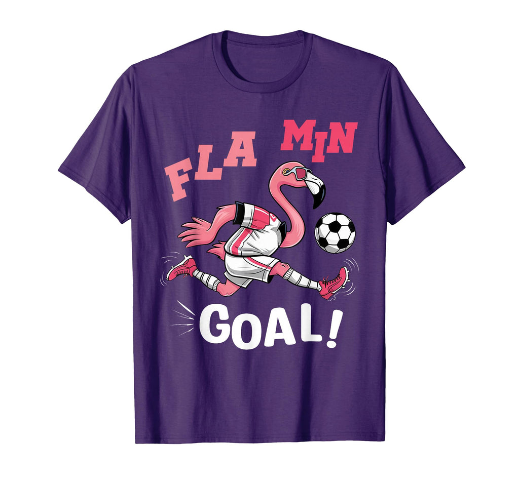 Flamingo Playing Football Fla T-Shirt - Casual Everyday Wear for Adults - T-Shirt, Sweatshirt, Hoodie