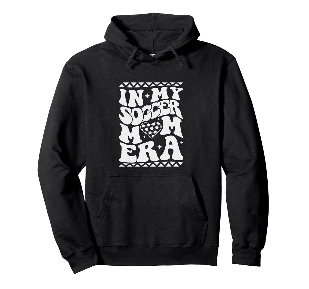 My Soccer Mom Era Groovy Soccer Mama Football Hoodie - Graphic Print Unisex - T-Shirt, Sweatshirt, Hoodie