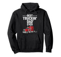 Best Truckin Dad Ever Funny Truck Driver Hoodie - Custom Art Print Unisex - T-Shirt, Sweatshirt, Hoodie