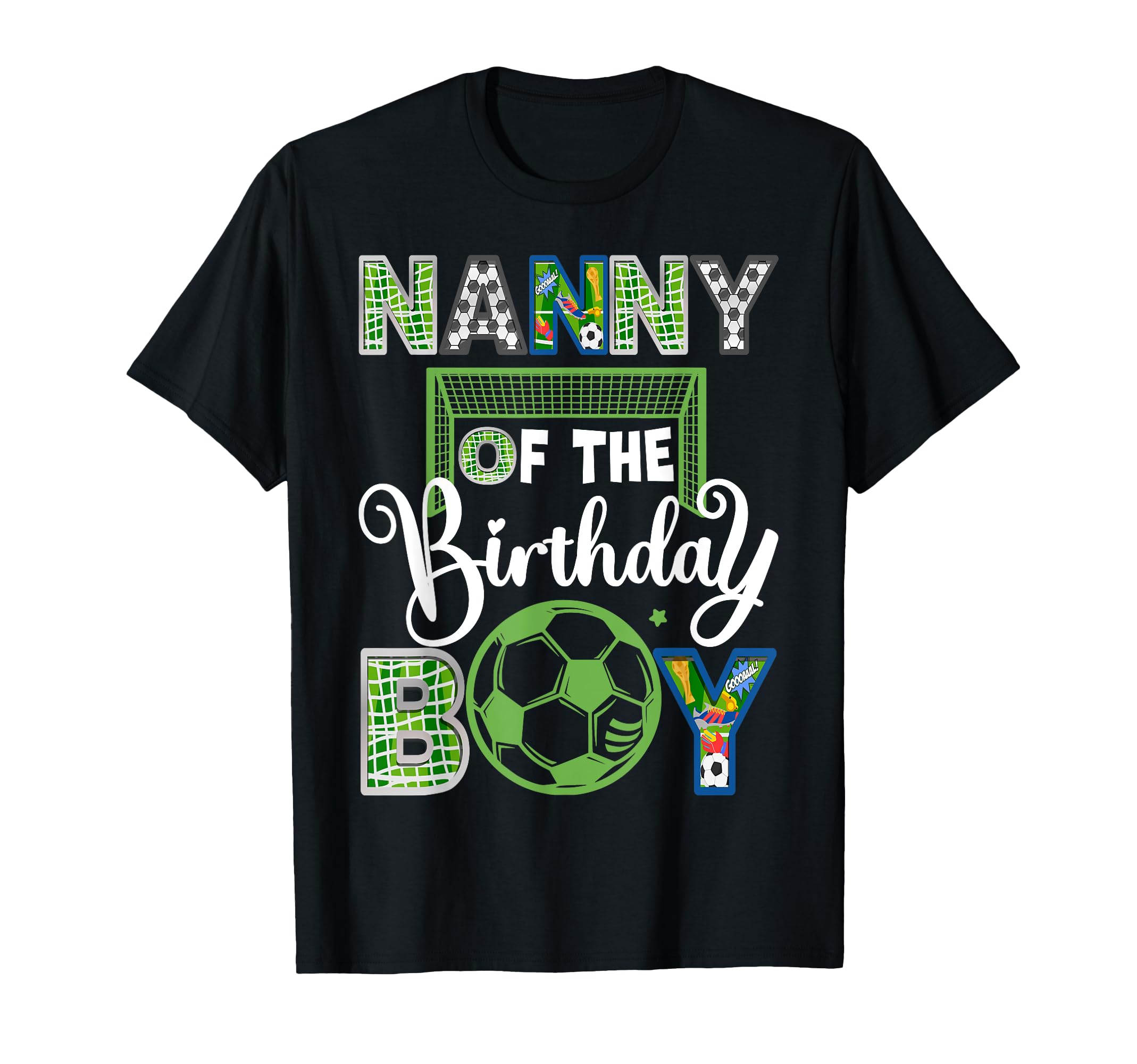 Nanny Birthday Soccer Baller Birthday T-Shirt - Graphic Print Men Women - T-Shirt, Sweatshirt, Hoodie