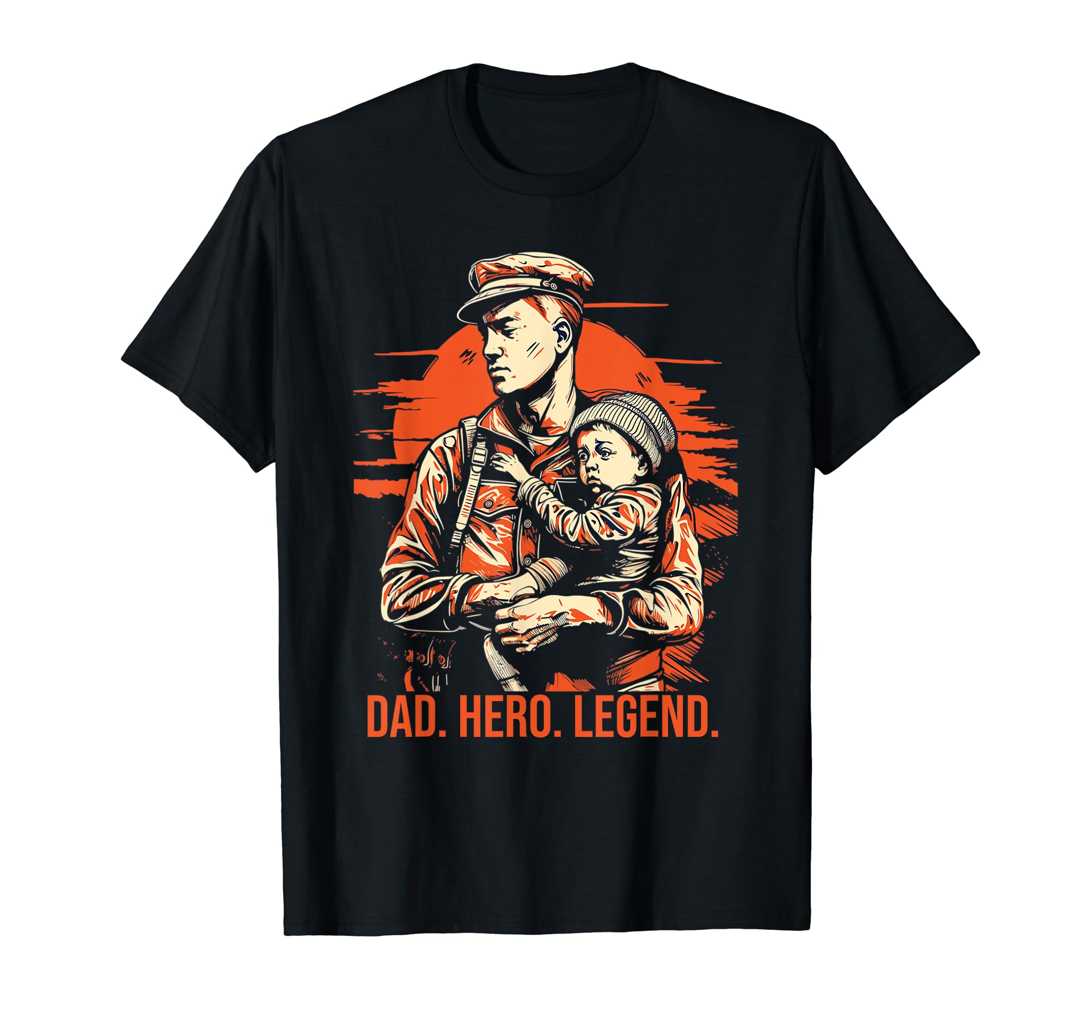 Dad Grandpa Veteran Veterans American T-Shirt - Graphic Print for Adults - T-Shirt, Sweatshirt, Hoodie