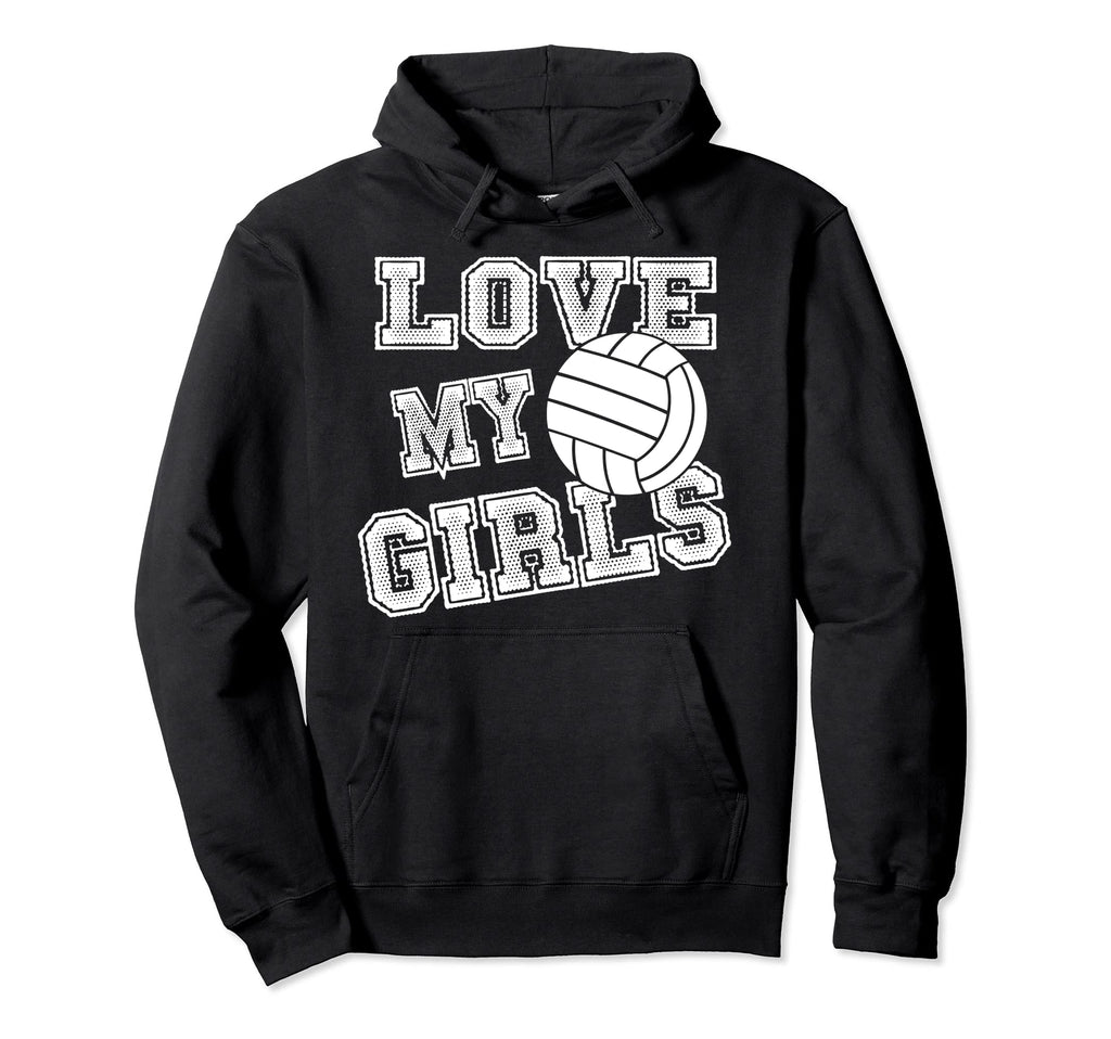 I Love My Volleyball Moms Dad Coaches Hoodie - Graphic Print for Adults - T-Shirt, Sweatshirt, Hoodie