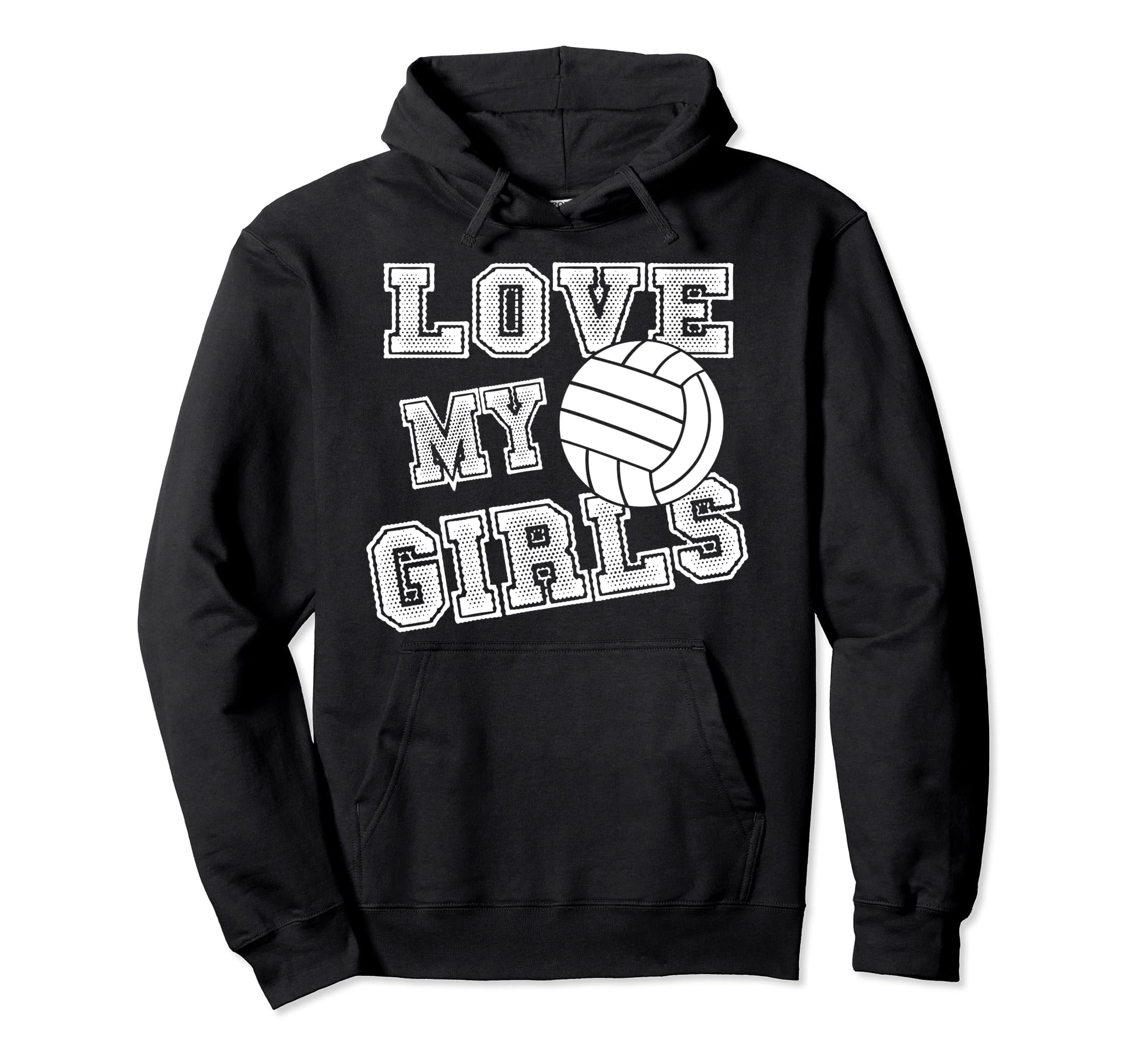 I Love My Volleyball Moms Dad Coaches Hoodie - Graphic Print for Adults - T-Shirt, Sweatshirt, Hoodie