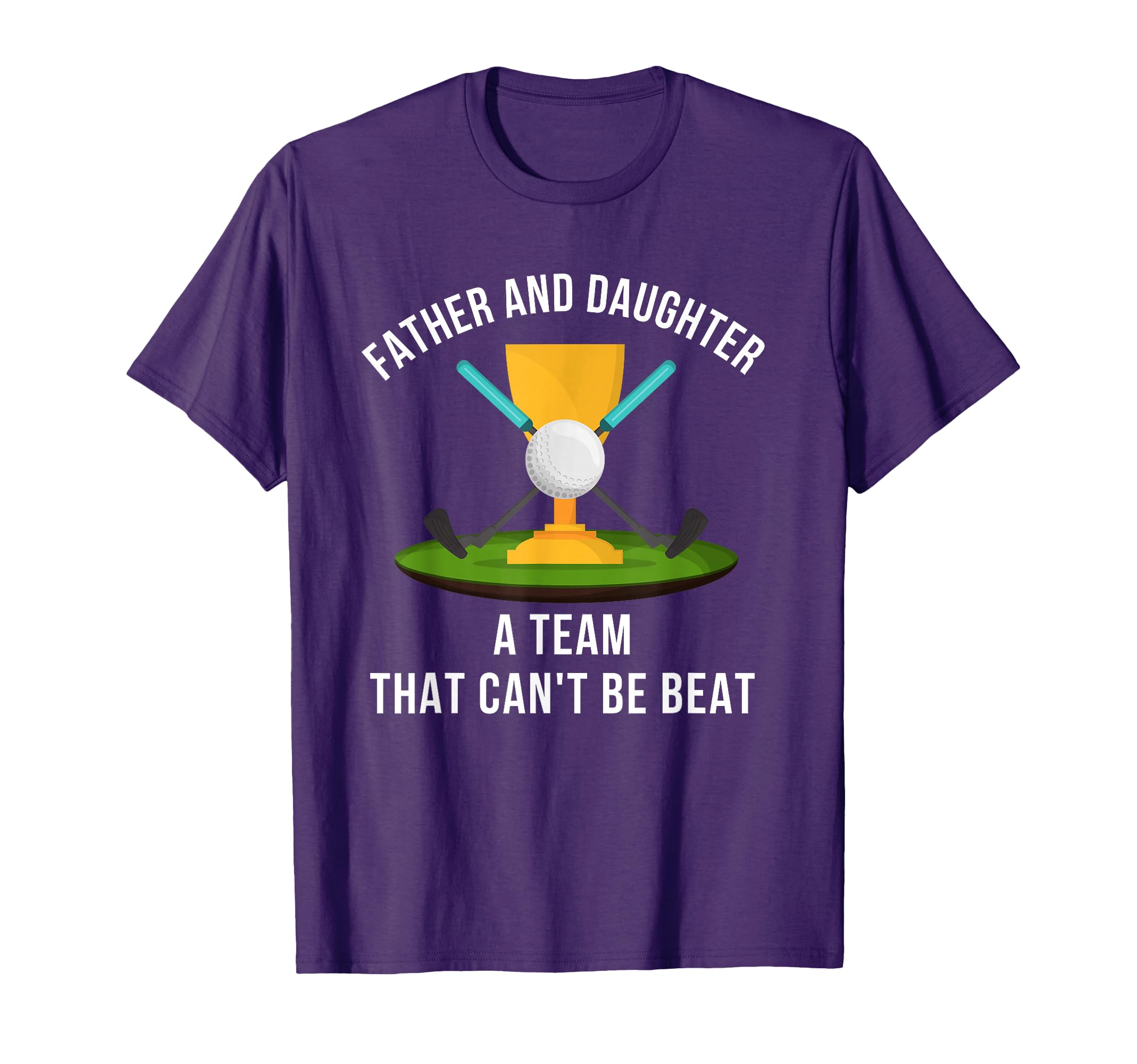 Fathers Day Dad Daughter Golf T-Shirt - Minimalist Print for Adults - T-Shirt, Sweatshirt, Hoodie